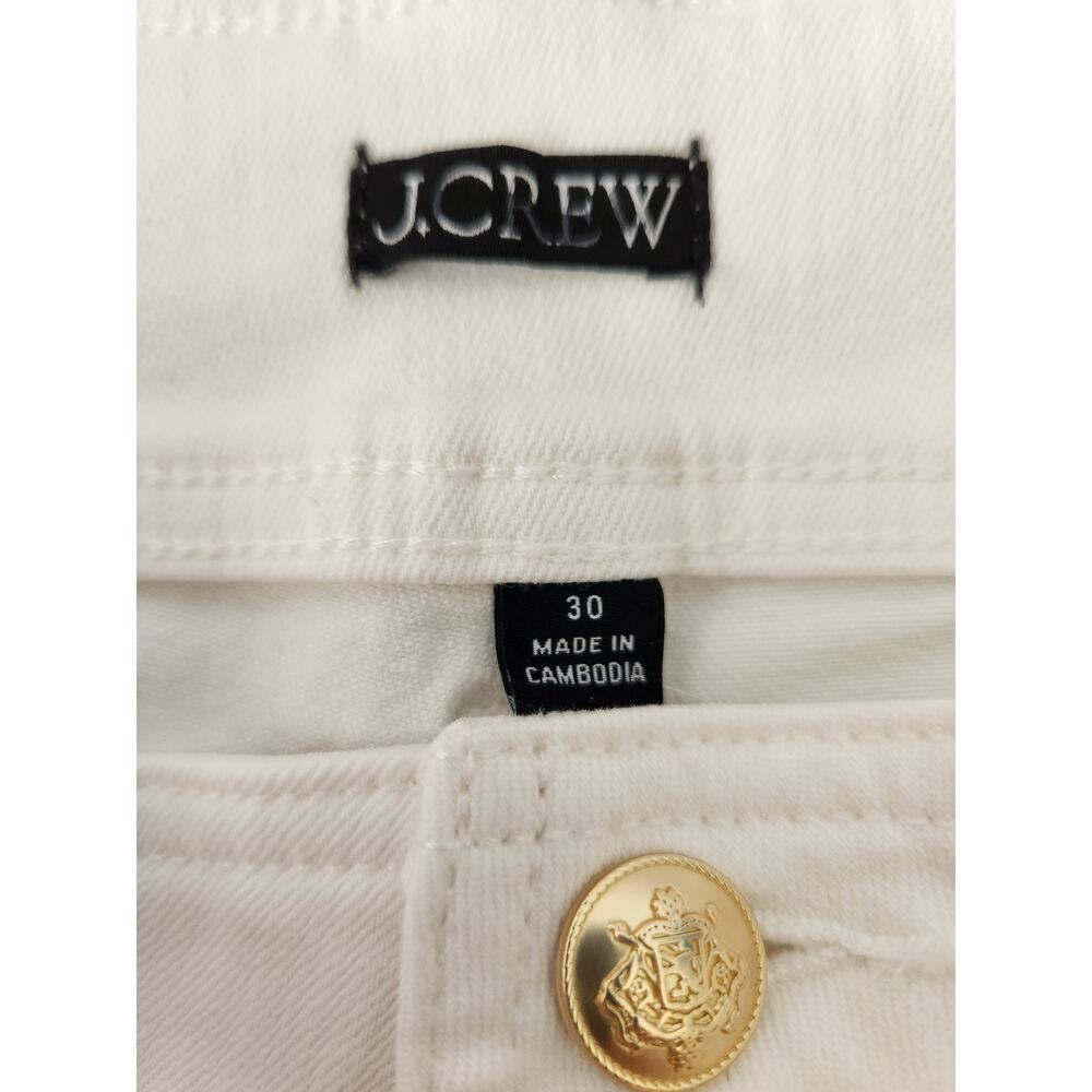 NWT J. Crew Stacked-Button Denim Short In White 30 - Picture 7 of 12